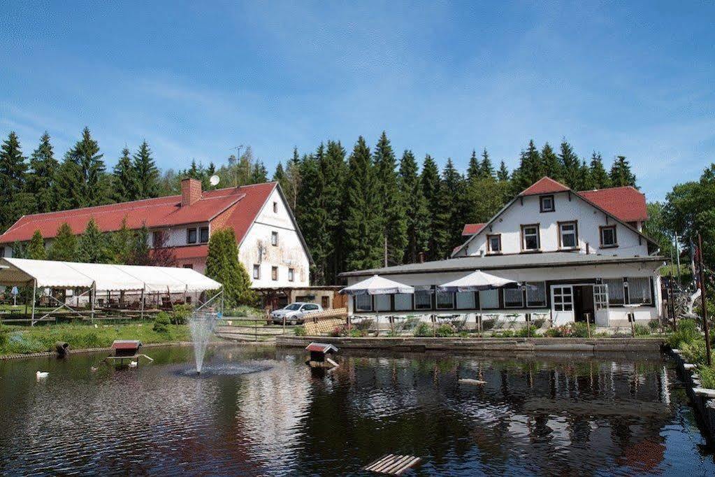 Pension Waldschanke Geyer Buitenkant foto